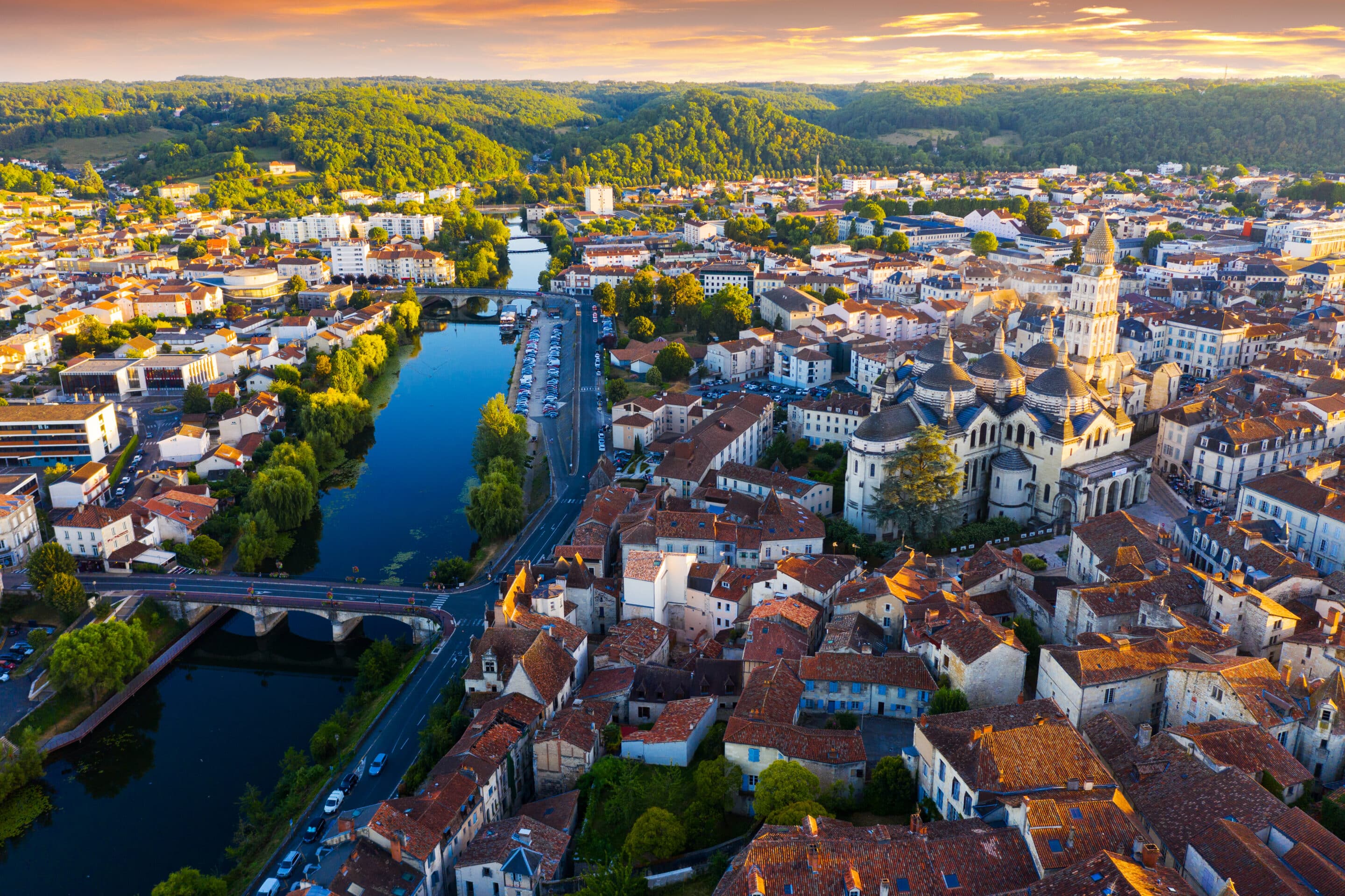 Vue aérienne Ville de Périgueux